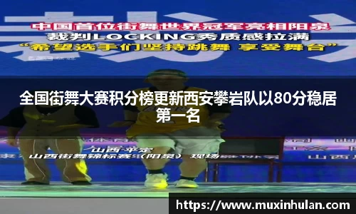 全国街舞大赛积分榜更新西安攀岩队以80分稳居第一名